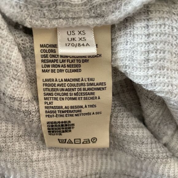 Anthropologie Maeve Women's Risa Hacci Tunic Cowl Neck Sweater Oversized Gray XS - Picture 10 of 12